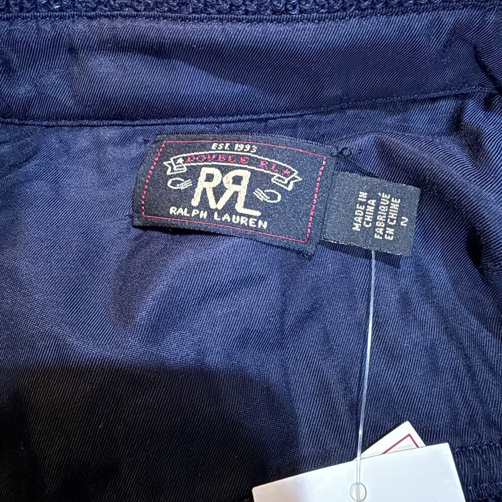 RRL Ralph Lauren Double RL Wool Cotton Belted Sweater Dress Size 2 S Blue $895 - Picture 8 of 12